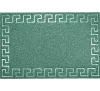 Придверный пористый коврик ComeForte Meander 60х90 см зеленый LM-16