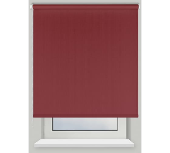 Рулонная штора PRAKTO Shantung 140х175см бордо 7792850 1
