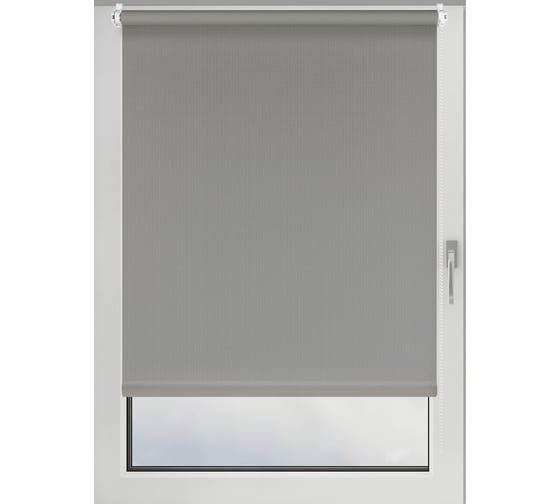 Рулонная штора PRAKTO Shantung 40х160см серый 7792478 1