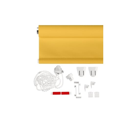 Рулонная штора PRAKTO Shantung 120х150см желтый 7793703
