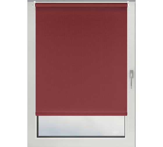 Рулонная штора PRAKTO Shantung 40х160см бордо 7792751 1