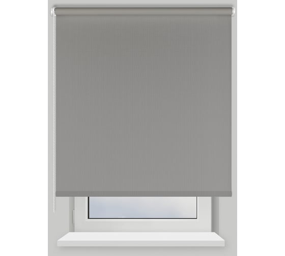 Рулонная штора PRAKTO Shantung 140х175см серый 7792577 1