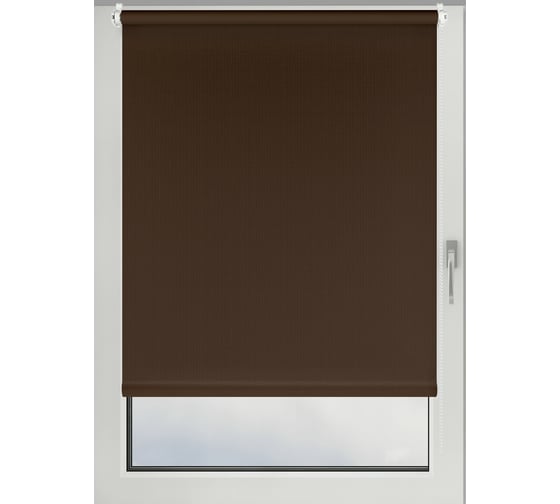 Рулонная штора PRAKTO Shantung 40х160см шоколад 7792614 1