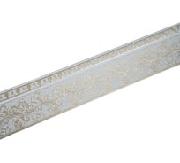 Фасадная планка Magellan Кружево бленда ПВХ 7 см, 25 м золото, белый УТ000066561