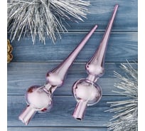 Наконечник Зимнее волшебство Полоса, 14.5 см, розовый 1346551