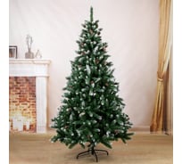 Елка Зимнее волшебство Шик иней, 180 см, d нижнего яруса 115 см, 824 ветки 185422