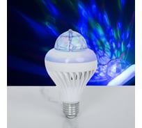 Лампа Luazon хрустальный шар, d=8 см, 2 режима, 220V, цоколь Е27 1353031