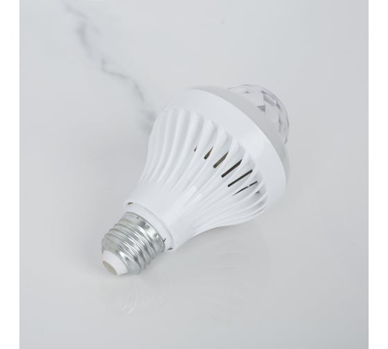 Лампа Luazon хрустальный шар, d=8 см, 2 режима, 220V, цоколь Е27 1353031