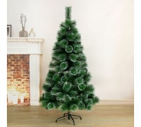 Кедр Зимнее волшебство Перелив, 150 см, d нижнего яруса 90 см, d иголок 10 см, 152 ветки 540656