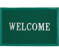Придверный пористый коврик ComeForte Welcome 60х90 см зеленый WM-16