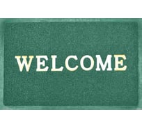 Придверный пористый коврик ComeForte Welcome 50х80 см зеленый WM-10