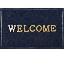 Придверный пористый коврик ComeForte Welcome 60х90 см синий WM-17