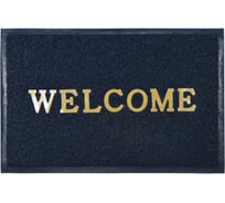 Придверный пористый коврик ComeForte Welcome 40х60 см синий WM-05