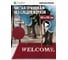 Придверный пористый коврик ComeForte Welcome 60х90 см бордовый WM-18 2