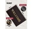 Придверный пористый коврик ComeForte Welcome 60х90 см коричневый WM-14 3