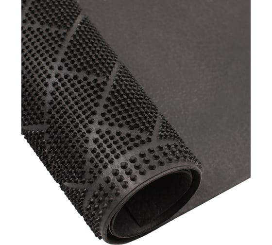 Придверный резиновый коврик ComeForte PIN MAT Кирпичики 40х60 см полукруглый PM-113