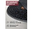 Резиновый придверный коврик ComeForte FRG 40x60 см Black овал GM-3002 4
