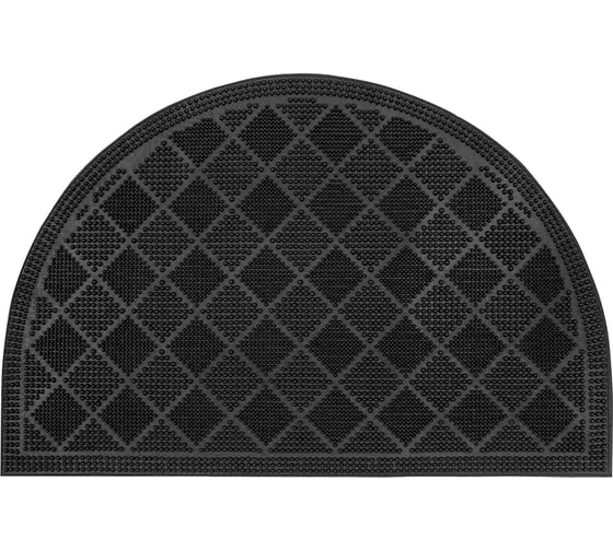 Резиновый придверный коврик ComeForte PIN MAT Кирпичики 45х75 см полукруглый PM-213