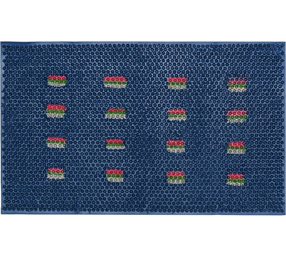 Резиновый придверный коврик ComeForte FRD 45x75 см Blue GM-4001 1