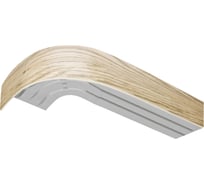 Трехрядный карниз Эскар Классика в сборе ясень шимо светлый 7 см, 2.0 м 742430200