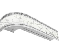 Двухрядный карниз Эскар Классика Антик в сборе инкрустация белая 2.8 м 525431280