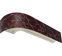 Двухрядный карниз Эскар Классика Романтика бордо в сборе 2.2 м 350431220