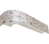 Двухрядный карниз Эскар Классика Романтика серебро в сборе 3.5 м 330431350