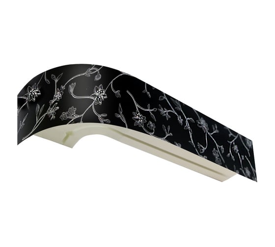 Двухрядный карниз Эскар Классика Романтика black в сборе 1.8 м 320431180 1