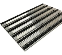 Грязезащитная придверная решетка ООО ПК ЦентрВход Эксперт ворс-широкий скребок, черный, 1200x600 мм 731EX028