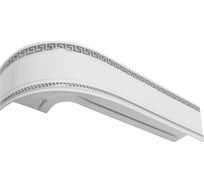 Двухрядный карниз Эскар Классика Антик в сборе серебро 3.0 м 527431300