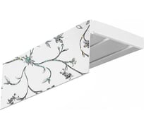 Двухрядный карниз Эскар Эконом плюс Романтика белая в сборе, 1.6 м 340430160
