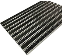 Грязезащитная придверная решетка ООО ПК ЦентрВход Эксперт резина-ворс, черный, 1200x600 мм 731EX024