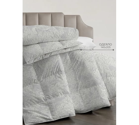 Одеяло Guten Morgen Fluffy Relax silver пухо-перовой, тик (140x205 см) ОФРс-140-205