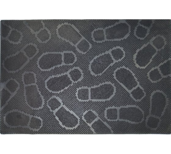 Входной ворсовый влаго-грязезащитный коврик ComeForte PIN MAT 60х90см FOOT STEP РМ-1005