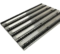 Грязезащитная придверная решетка ООО ПК ЦентрВход Эксперт ворс, черный, размером 1200x600 мм 731EX022