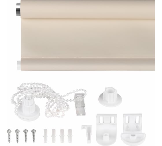 Рулонная штора PRAKTO Easy 120х160см натуральный 07790054