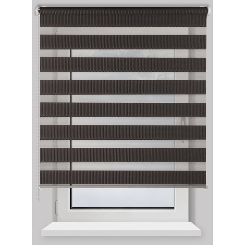 Рулонная штора PRAKTO Day&Night 180х175см темно-серый 8311947 ...