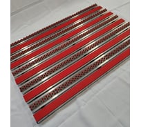 Грязезащитная придверная решетка ООО ПК ЦентрВход Эксперт резина-щетка, цвет красный, размер 590x390 мм 731EX055