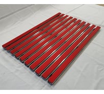 Грязезащитная придверная решетка ООО ПК ЦентрВход Эксперт резина цвет красный, размер 590x390 мм 731EX051