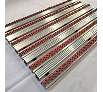 Грязезащитная придверная решетка ООО ПК ЦентрВход Эксперт щетка-широкий скребок, цвет красный, размер 1200x600 мм 731EX119