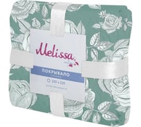 Двустороннее стеганное покрывало Melissa Rozalia цвет аква 200х220 509167/02