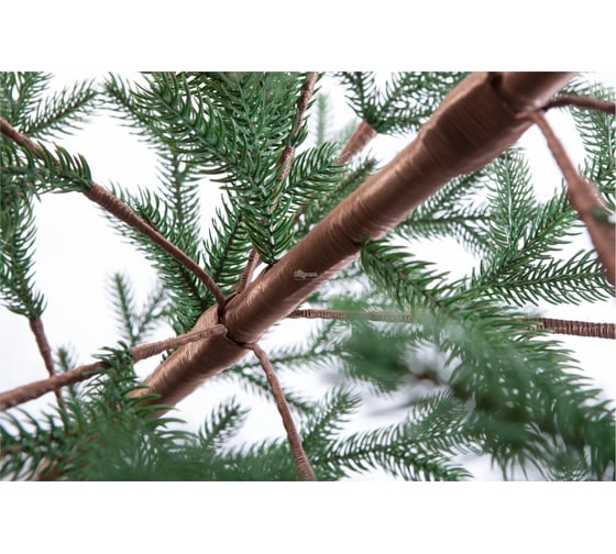 Ель CRYSTAL TREES БОРГО зеленая с шишками, 210 см KP16210