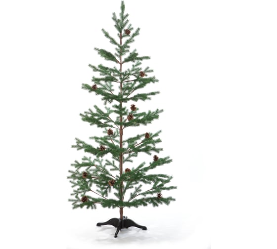 Ель CRYSTAL TREES БОРГО зеленая с шишками, 150 см KP16150 1