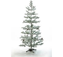 Ель CRYSTAL TREES БОРГО заснеженная с шишками, 210 см KP17210