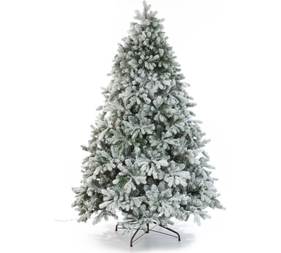 Ель CRYSTAL TREES Мольвено в снегу с вплетенной гирляндой, 155 см KP7155SL 1