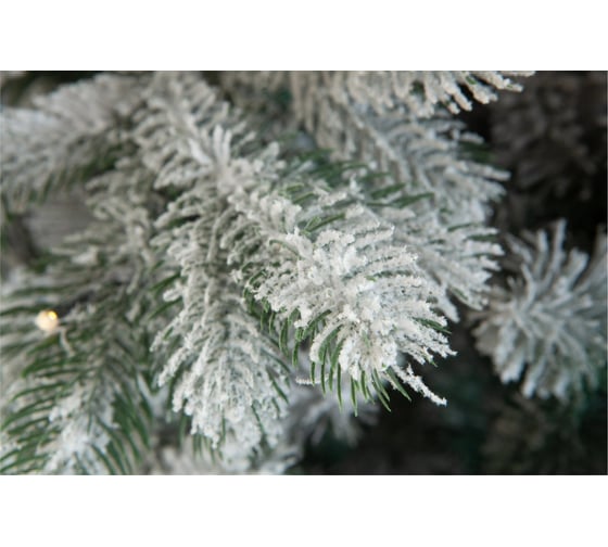 Ель CRYSTAL TREES Мольвено в снегу с вплетенной гирляндой, 155 см KP7155SL