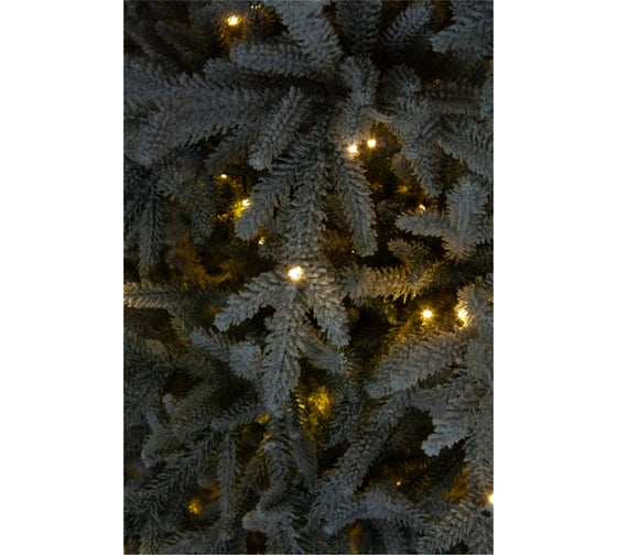 Ель CRYSTAL TREES Персея в снегу с вплетенной гирляндой, 230 см KP11230SL