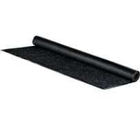 Влаговпитывающий ворсовый ребристый коврик OfficeClean 120х150 см, черный 285742