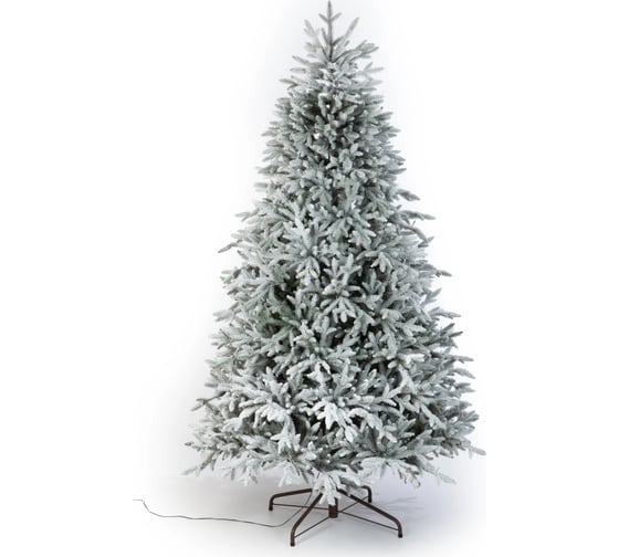 Ель CRYSTAL TREES Персея в снегу с вплетенной гирляндой 185 см KP11185SL 1