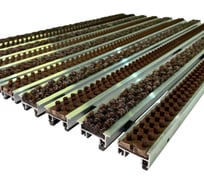 Грязезащитная придверная решетка ООО ПК ЦентрВход Эксперт ворс-щетка, коричневый, 1200x600 мм 731EX096